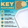 Learning Through PLAYtrays Milky White TUFF Tray, Small 27.5" Sensory Play Tray with Textured Surface, Canvas for Creativity, Sensory Bin for Water and Sand view 3