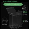 25 Pack Protector Cases for 4 Inch Figures, Crystal Clear Display Box with Lock - Dust, Fog, Scratch & Fingerprint Resistant, Flexible Shatterproof PET Plastic (Non-Yellowing), Includes Clean Cloth view 4