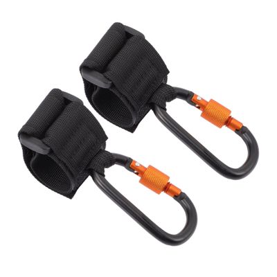 CHICAMPERA 2pcs Heavy Duty Stroller Hooks Carabiner Clip for Clips Wagon Accessories Stroller Bag Organizer