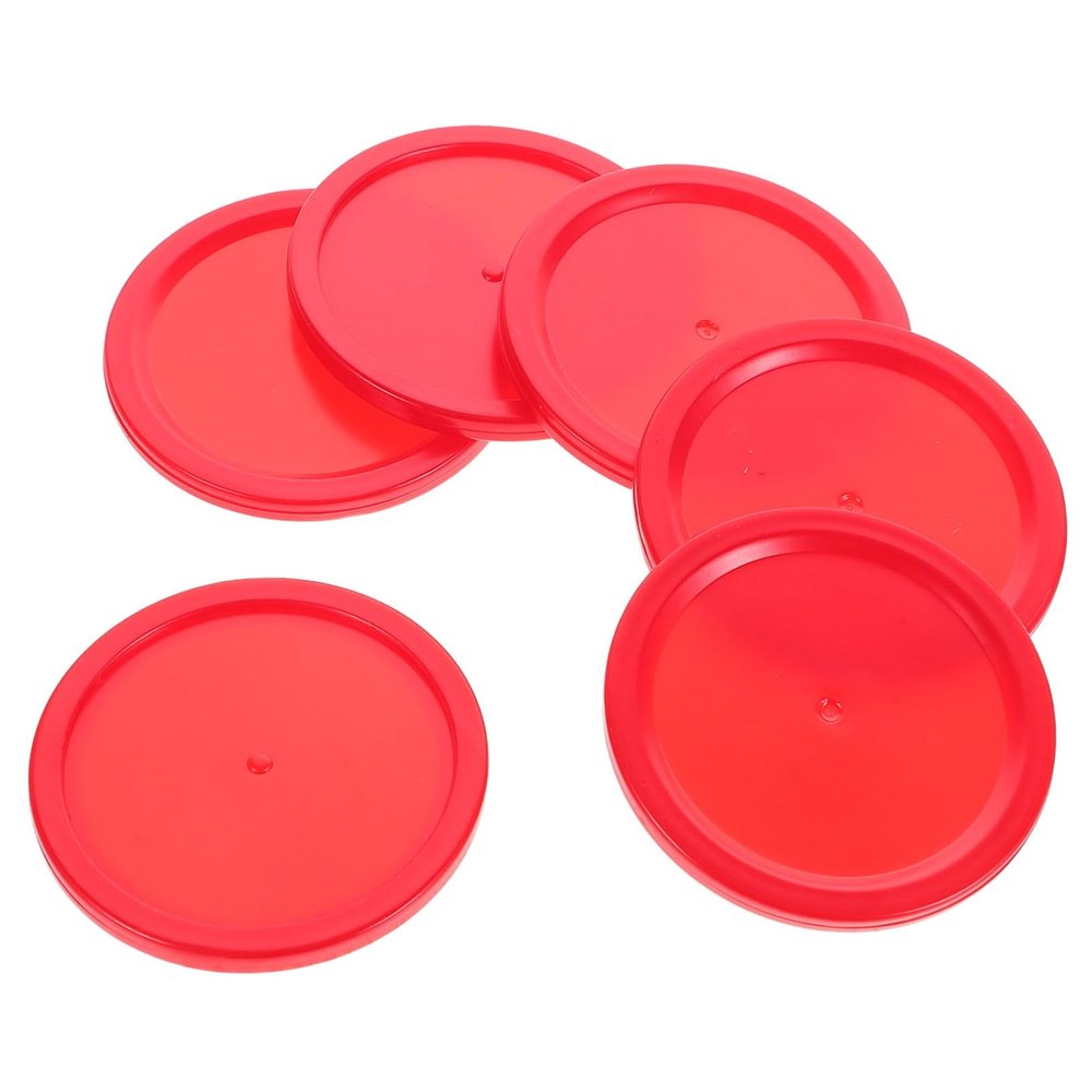 Abaodam 6pcs Ice Hockey Pucks Small Air Hockey Accessories for Game Tables Replacement Parts for Desktop