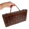 CHICAMPERA Elegant Chinese Chess Set Wooden Chess Game Dual-Function Storage Box for Adults Portable Wooden view 3