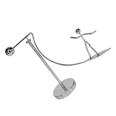 HEALSOPTHY Balancing Toy Kinetic Art Swinging Tumbler Ornament for Desk and Office Decor Iron Art Surfer Man Design for Friends Birthday and Festivals