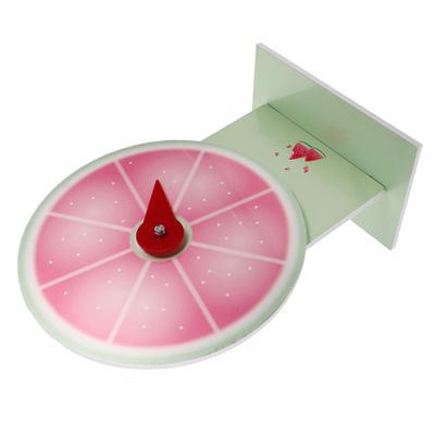 Abaodam Prize Wheel for Prizes Watermelon Tabletop Spinning Wheel Editable Desktop Raffle Wheel for Classroom Activities and Fall Festival Displays