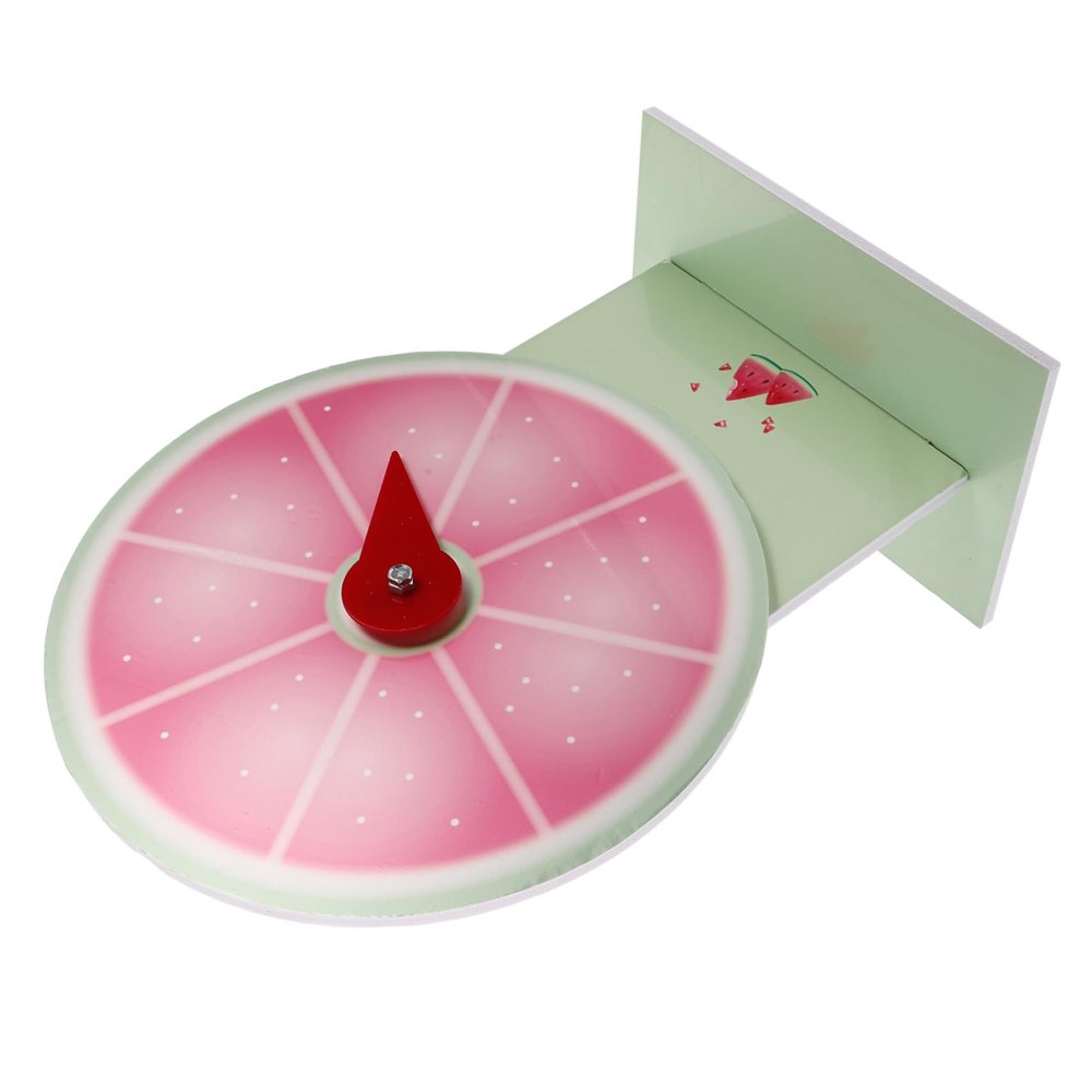 Abaodam Prize Wheel for Prizes Watermelon Tabletop Spinning Wheel Editable Desktop Raffle Wheel for Classroom Activities and Fall Festival Displays