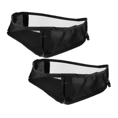 Abaodam 2pcs Stroller Bottom Basket Mesh Bag Camping Table Organizer Detachable Mesh Bag for Stroller