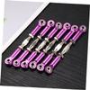 BCOATH 6pcs Turnbuckle Rod Linkage Rc Car Parts Metal Material CNC Machined Rods Replacement for Scale Rc Vehicles view 4