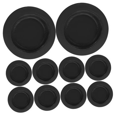 YARNOW 10pcs Piggy Bank Plug Replacement Round Seals Plaster Figurine Bottom Stopper