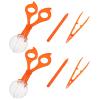 BRIGHTFUFU 2sets Catching Tool for Boy Girl of Insect Collectors with Non-Slip Clip Handle Lightweight Bug Catching Scissors and Tweezers Outdoor Exploration Kit for Nature Fun view 1