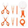 BRIGHTFUFU 2sets Catching Tool for Boy Girl of Insect Collectors with Non-Slip Clip Handle Lightweight Bug Catching Scissors and Tweezers Outdoor Exploration Kit for Nature Fun view 3
