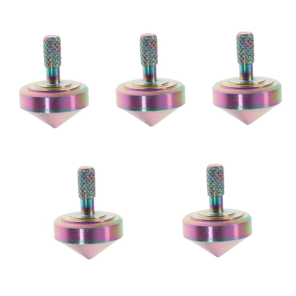 Toddmomy 2pcs Top Gyroscope Desktop Alloy Toy for Boys and Girls Relief for Decor