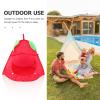 ibasenice Strawberry Play Tent Foldable Indoor Castle for Tent House for Ages Fun and Imaginative Play Space Easy to Clean Lightweight Design view 2