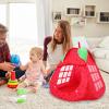 ibasenice Strawberry Play Tent Foldable Indoor Castle for Tent House for Ages Fun and Imaginative Play Space Easy to Clean Lightweight Design view 3