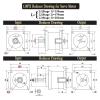HFISWSAI Nema52 Servo Motor Gearbox Step-Down 130mm Stepper Motor Reducer Ratio 3:1,5:1,9:1-216 200Nm Motor Reduction Gear(Ratio 8 to1,22 Input 22 Output) view 4