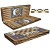 20"-inch Luxury Backgammon Set for Adults Persian Khatam Handmade Game Set and Checkers/Gift idea for Dad, Birthday, Xmas view 1