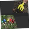 KICHOUSE 5pcs Boy Girl Gardening Tool Set with Wooden Handles Fork Rake Shovel Lightweight Gardening Tools for Boy Girl and Learning view 3