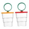 HANABASS 2pcs Observation Magnifying Box Multifunctional Outdoor Insect Viewer for Educational Science Exploration Portable Lens Case Red Yellow view 1