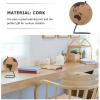 CIYODO Cork World Globe Desktop Geographic Globe Office Tabletop Decoration Learning Aid view 4