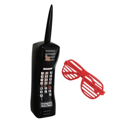 Toddmomy 1set Inflatable Mobile Phone Retro Prop Eyeglasses for Party Supplies Fun Decoration for Boys and Girls and Adults
