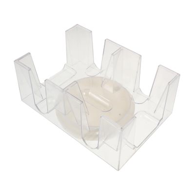 ibasenice Rotating Playing Card Holder Tray for Decks Convenient Card Storage Stand for Home Office and Entertainment Venues