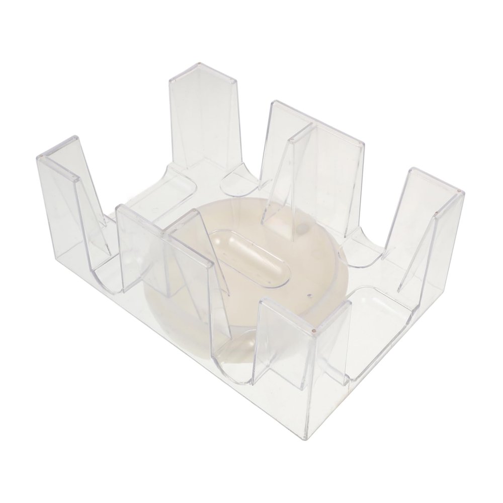 ibasenice Rotating Playing Card Holder Tray for Decks Convenient Card Storage Stand for Home Office and Entertainment Venues