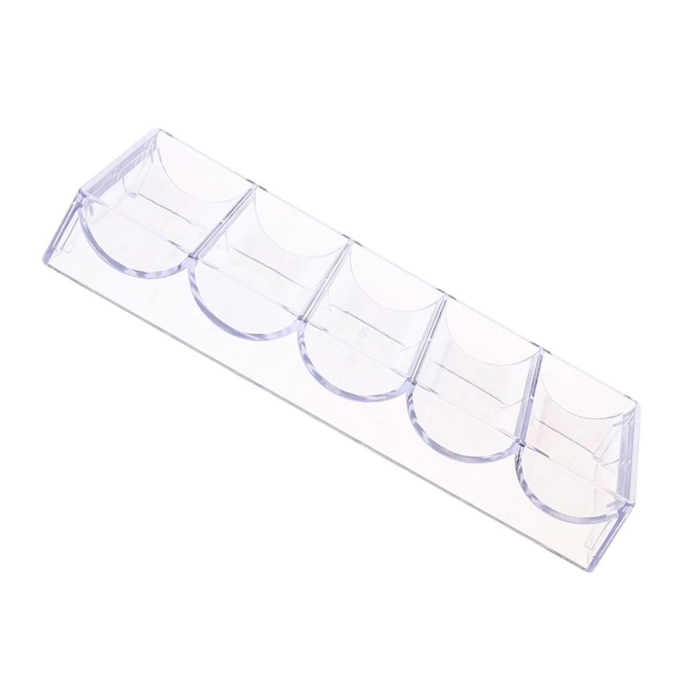 KICHOUSE 1Pc Transparent Chip Storage Box Organizer for Game Chips Visible Design for Easy Storage and Classification Lightweight and Portable for Poker Night