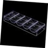 KICHOUSE 1Pc Transparent Chip Storage Box Organizer for Game Chips Visible Design for Easy Storage and Classification Lightweight and Portable for Poker Night view 4