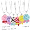 KICHOUSE 6pcs Girls Necklace Lollipop Shaped Necklace Party Ornament Neck Accessories Festival Holiday Decor view 2