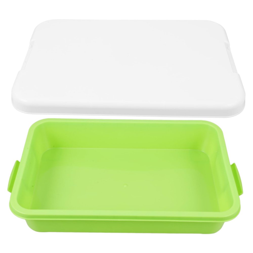 Abaodam Large Portable Tray Lid Box Outdoor Sand Table Toy Storage Small Plastic Box for Boys and Girls Lidded Outdoor Toys Safe Craft Materials Storage