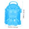 HEALSOPTHY 2pcs Boy Girl Maker Clips Outdoor Winter Fun Toys for Boy Girl Safe Snow Mold for Beach and Snow Activities Bright Design to Encourage Play view 2