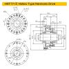 HFISWSAI 1pcs Harmonic Drive Harmonic Reducer Gear for Stepper Servo Motor Harmonic Gearbox(HST14-III,Speed Ratio 80 to 1) view 4