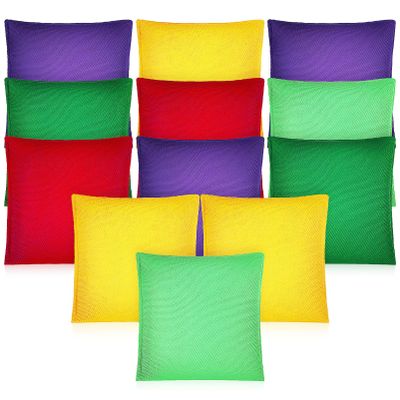 Alipis 12pcs Boys and Girls Bean Bag Toys Outdoor Toss Game Bags for Camping Games Interactive Plaything for Boys