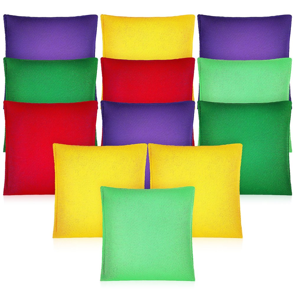 Alipis 12pcs Boys and Girls Bean Bag Toys Outdoor Toss Game Bags for Camping Games Interactive Plaything for Boys