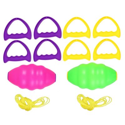 CIYODO 2pcs Shuttle Ball Double Combination Pull Toy for Parent Boy Girl Outdoor Fun Engaging Educational Activity Pink Green Lightweight Design for Boys and Girls
