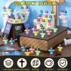 CroBlissful 50 Sets Little Jesus Figures Glow in The Dark with Let Your Light Shine Cards Luminous Mini Rubber Jesus Figurines Toys for Hide and Seek Sunday Religious Gift (Open Arms;Landscape Card) view 3