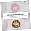 Ipetboom 6pcs Chain Modeling Resin Rings Unique Creative Hand Jewelry Jelly Color Rings Skin Friendly Material present for Fashion Lovers view 3