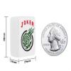 American Mahjong Game Set 166 White Engraved Tiles for Western Mah Jong, Mah jongg Play with Traveler Size Carrying Case, Dices, Chips, Manual,Wind indicator - Racks and Pushers not included view 3