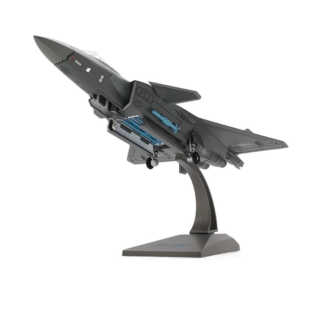 ATXTLWL Environmental Image for: Chinese Air Force J-20 Aircraft 1/100 Scale air Force die-Casting Model Alloy Aviation Toy Fighter