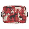 sanluoli 2 Pack Cute Red Cartoon Puppy storage baskets, foldable decorative baskets with sturdy handle cubbies totes for shoe view 3