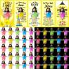 CroBlissful 50 Sets Little Jesus Figures Glow in The Dark with Let Your Light Shine Cards Luminous Mini Rubber Jesus Figurines Toys for Hide and Seek Sunday Religious Gift (Open Arms;Yellow Card) view 1