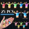 CroBlissful 25 Pcs Little Jesus Figures Glow in The Dark Mini Jesus Figurines Bulk to Hide and Seek Let Your Light Shine Christian Gifts for Easter Party Favors Baptism Sunday School Prizes view 2