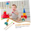 KICHOUSE Boy Girl Walker Toy Cartoon Animal Shaped Wooden Walker Learning Educational Walking Toy view 3
