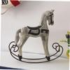 LALADEFIEE 2pcs Unique Handmade Wooden Horse Statue Desktop Decoration Wall Art for Home Craft view 3