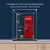 Acrylic Dustproof Display Case for Collectibles, Action Toys, Miniature Building Blocks, Display Case for Le-go 21347 red Telephone Booth Model (NOT Included The Model) (Transparent 3mm) view 2