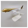 ATXTLWL Environmental Image for: Alloy Metal Gulf Air A320 Gulf Airbus 320 Die Casting Aircraft Model view 3