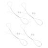 BIUDECO 4pcs Basketball Hoop Net Threading Replacement Cord Durable Steel Wire with Fasteners for Secure Attachment to Basketball Nets and Frames view 1