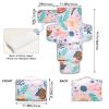 Reusable Baby Changing mat with Tissue Pocket Travel Changing pad for Baby with Built-in Pillow view 4