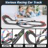 2-in-1 Slot Car Race Track Set with 4 High-Speed Cars, Electric Track, Dual Racing Game with 2 Controllers, Circular Overpass Design Featuring Flash Tracks. Toy Gift for Boys Kids Ages 4-6 6-8 8-12 view 4