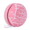 Vaguelly Wooden Yoyo Ball Toy for Boy Girl Crack Design Portable Easy to Carry Great for Wrist Strength Color Recognition Pink view 1