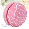Vaguelly Wooden Yoyo Ball Toy for Boy Girl Crack Design Portable Easy to Carry Great for Wrist Strength Color Recognition Pink view 2