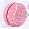 Vaguelly Wooden Yoyo Ball Toy for Boy Girl Crack Design Portable Easy to Carry Great for Wrist Strength Color Recognition Pink view 3